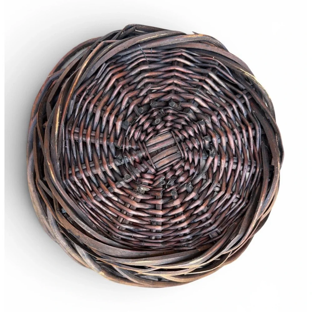 Woven Heart vintage walnut